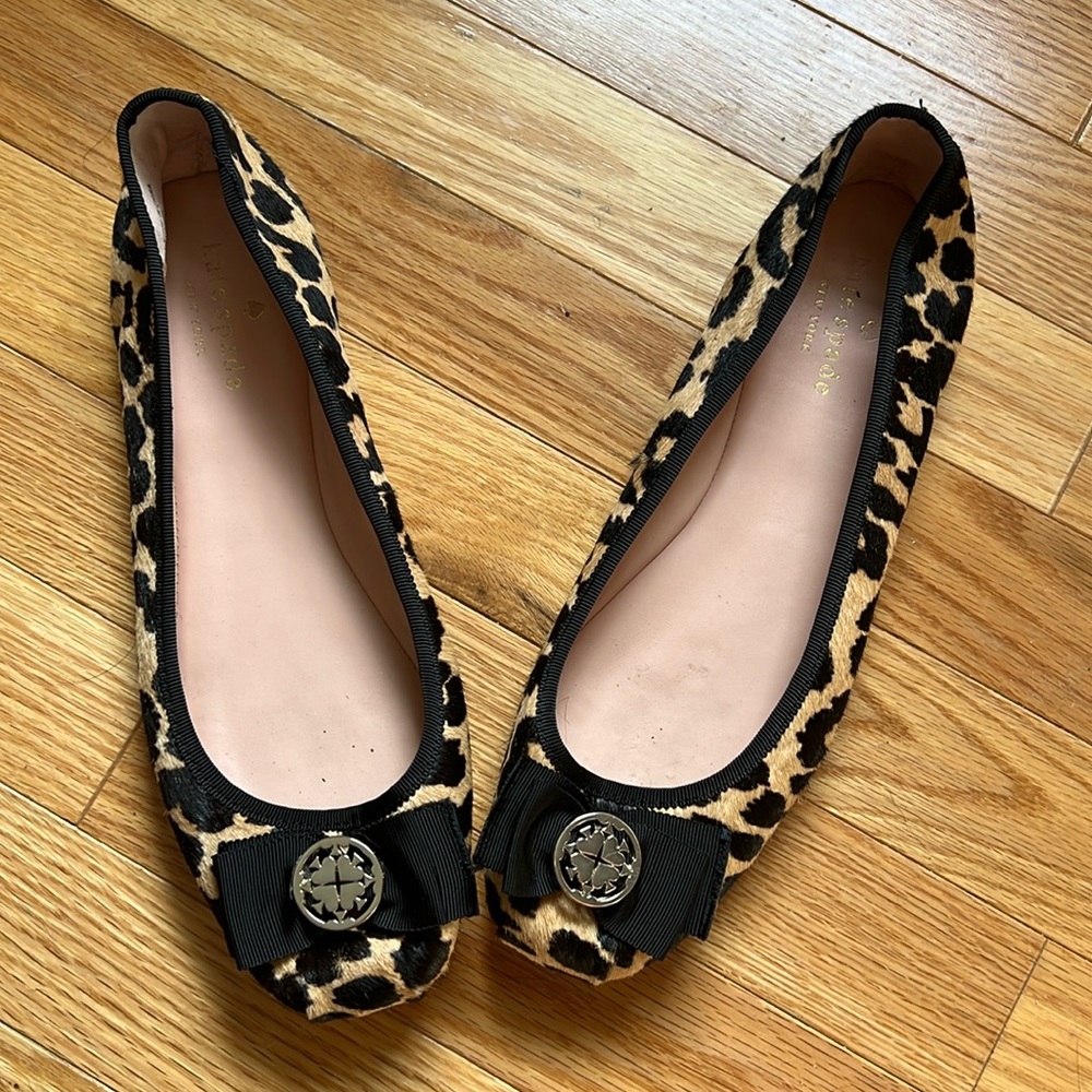 Kate Spade EUC Calf Hair Cheetah Print Flats